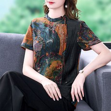 주황색자수실