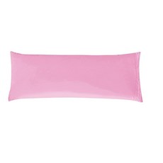 Elegant Comfort 솔리드 베개 커버 1500 프리미엄 호텔 품질 극세사 - 부드러운 직조 주름 및 변색 방지 쉬운 슬립온 1피스 세트 바디 필로우 케이스 파라다이스, 1개, 라이트 핑크