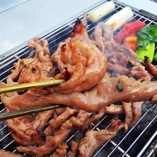 탱탱쫄깃 국내산 오리목살구이 유황오리 목살 오목구이 고단백 캠핑음식 오리로스, 1개, 300g
