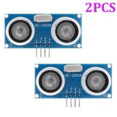 HC-SR04 거리 측정 변환기 센서 초음파 모듈 Arduino 감지기 범위 스마트 카, 2개, 1) 2PCs HC-SR04