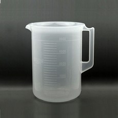 국산 플라스틱 비이커 3L or 5L 크기선택 3000ml 5000, PP 핸들비이커 3L, 1개