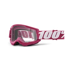 100% Strata 2 모토크로스 및 산악 자전거 고글 - MX MTB 레이싱 보호 안경 마세고 투명 렌즈 141855, Fletcher - Clear_lens