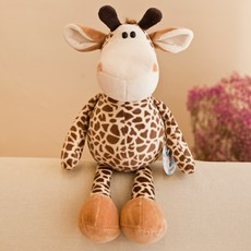 얼룩말 코끼리 너구리 인형, 기린_25cm