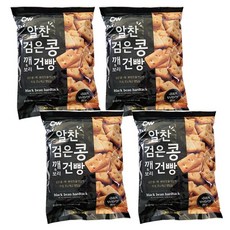 청우식품 알찬 검은콩 깨 보리 건빵, 4개, 450g