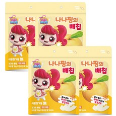 캐치티니핑 동결건조 포실핑의 배칩 천연과일칩 아기과자 간식, 15g, 4개