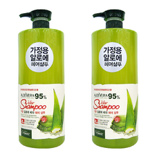 오가니아 착한 알로에 베라 헤어 샴푸, 2개, 1500ml