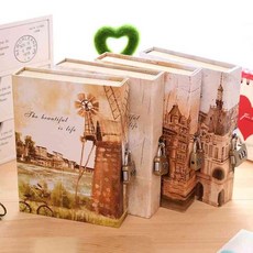 노트 일기 생활비지갑 플래너 일정 여행 저널 종이 문구 정리 개인 비밀 책, pisa tower