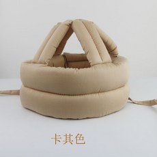성인머리보호대 요양원 노인 수술 환자 부상 충돌 방지 쿠션 헬멧 뇌진탕 낙상 가드 안전모, 1개, 카키색 50-75cm