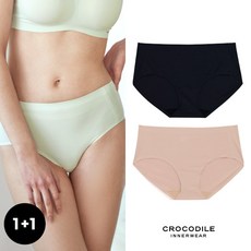 크로커다일 언더웨어 크로커다일 라이크라 쉘론 몰드부착 감탄팬티 1+1 택1