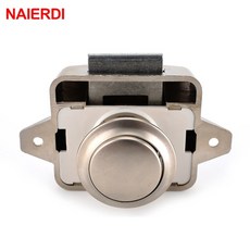 차량용잠금장치10pcs naierdi diamete 26mm 캠핑카 자동차 푸시 잠금 rv 캐러밴 보트 모터 홈 캐비닛 서랍 래치 버튼 잠금 가구 하드웨어