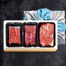 참다올 150년전통한우 명품갈비살 혼합 특가세트1호(갈비살 앞치마 등심 각300g 총 0.9kg), 단품, 상세페이지 참조