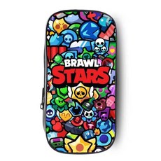 덜덜마켓 브롤스타즈 필통 파우치 필기도구 쉘리 콜트 엘프리모 29종, 이모티콘 모음