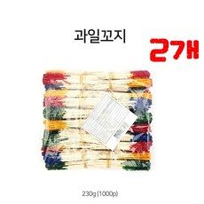 *댕이몰* ㅈr작ㄴr무 과일꼬치 꽃요지 롱 이쑤시개 1000개 - 간편하게 이수시개, 2개
