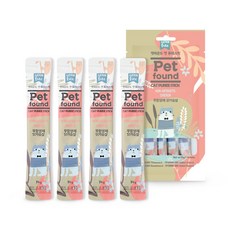 펫파운드 캣 퓨레스틱 닭가슴살 연어 14g x 4p x 1개(1봉) 고양이간식 스틱모음, 1개