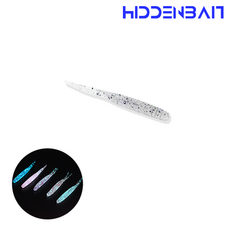 히든베이트 스콜 점발광 아징 볼락웜 2인치 루어, 01 Clear, 1개