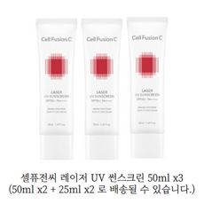 셀퓨전씨 레이저 썬스크린 100 SPF50+ PA+++, 50ml, 3개