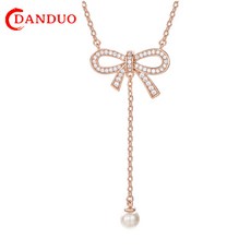 Danduo S925 나비 다자인 여성 큐비 목걸이