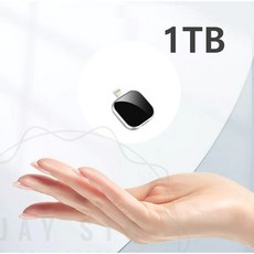 제이스튜 아이폰 전용 1000G 1TB USB 메모리 듀얼 OTG 갤럭시 호환 외장하드, 블랙실버 1TB