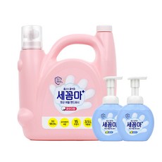 온더바디 세꼼마(세균아 꼼짝마) 핸드워시 대용량 3.5L 파우더향 1개 + 공병 2개, 단품