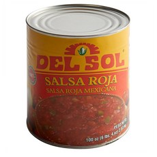 Del Sol 델 솔 살사소스 2.83kg 멕시칸 Del Sol Red Mexican Salsa Can, 1개