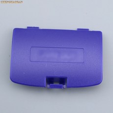 게임보이 컬러 GBC 시스템용 교체 배터리 커버 문짝 10 가지 색상 1 개, 전자 보라색
