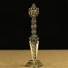 불상 부처님 20CM 티베트 불상 Tantric Vajra 유봉 Tantra Vajrakilaya Phurpa 합금 Coppering 불교는 기본, 01 다색