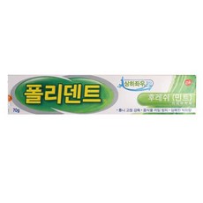 글락소스미스클라인 후레쉬 민트 의치 부착재 70g 수인12-678호, 1개입, 1개