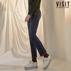 비지트인뉴욕 딥인디고 세미 부츠컷 데님팬츠(VV5DPV8)