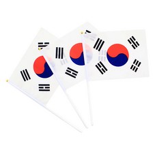 wa365 태극기 천재질 27X20cm 천수기 국경일 집회 모임 스포츠 경기 응원, 1개