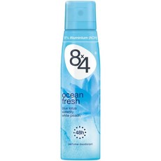 [스페인직송] 8x4 오션 프레쉬 스프레이 데오 알루미늄 프리 150ml 1유닛, 1