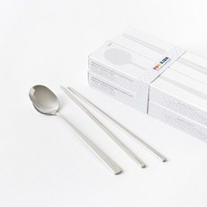 탁가온 프리미엄 스테인리스 어린이 수저세트 4벌(숟가락+젓가락), 유광, 1개