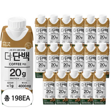 빙그레 더단백 드링크 커피, 250ml, 198개