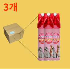 강아지 산소캔 고양이 호흡곤란 예방 반려동물 휴대용 산소, 3개, 816ml