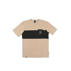 슈가포인트 남녀 공용 그래픽 라운티 티셔츠 DOROZZIE - BEIGE D.GREY 반팔