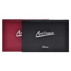 아트메이트 크로키북 양장제본 레드 105g, A4, 80매