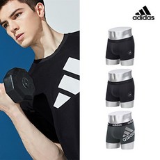 CJ단독 [아디다스] 남성 드로즈 3종구성 블랙2종+그레이1종