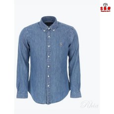polo ralphLauren 폴로 랄프로렌 포니로고 자수 데님셔츠 710548539001