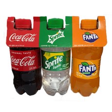 코카콜라/스프라이트/환타 300ml pet 3개입x8세트(24개)/행사가