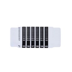 LCD 온도계 스트립 ABS 재사용 가능 헤드 발열 이마 색상 변경 홈 테스트 온도 도구 10 개 20, [01] 10pcs