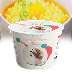 강아지 댕댕이 애견 반려견 영양간식 컵 라면-펫들면75g, 75g, 1개 - 강아지짜장면