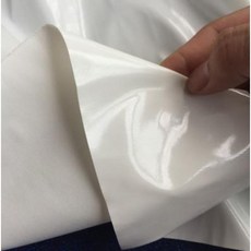 자가드원단 트위드원단 화이트 가죽 소재 라이트 슬림 pu 소프트 스판 에나멜 무용복 연출, 01 본 화이트 (반 미터 가격