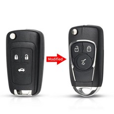 KEYYOU2345 버튼 키 Chevrolet Cruze OPEL Insignia Astra J zafira용 차량 리모컨 교체 수정된 플립 키 셸, 14)For Opel Model 6, 1개