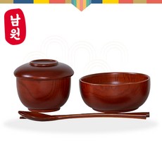 남원 제사 물푸레 반상기 수저세트 5p, 1세트