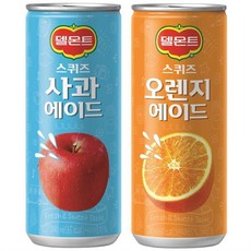 델몬트 스퀴즈 사과/오렌지 에이드 240ml x 30 x 2팩, 오렌지에이드, 2개