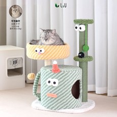 [LxU] 최신형 귀여운 고양이 소형 캣폴 캣타워 장난감, 1개, 모델A[패밀리하우스]