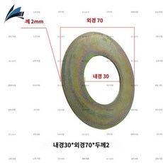 버킷 쿠션 원형 포크레인 금속 굴착기 굴삭기 샤프트, 30*70*2매