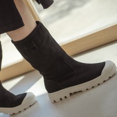 미들가죽부츠