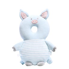 [해외 직송]다소미얼 머리보호대 귀염둥이 보배머리 방아침대 뒷통수 걸음마 배우는 꼬마 꿀벌 베개 XZ43 A28, 03 XZDD블루