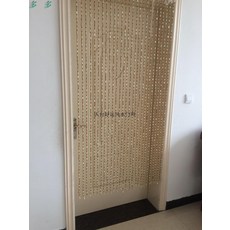 비즈발 순수내추럴 죽절 나무구슬 도어커튼 완제품 블라인드 복고, 기본