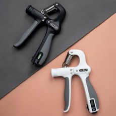 아리프 강도조절 디지털 카운트 악력기, 블랙, 1개